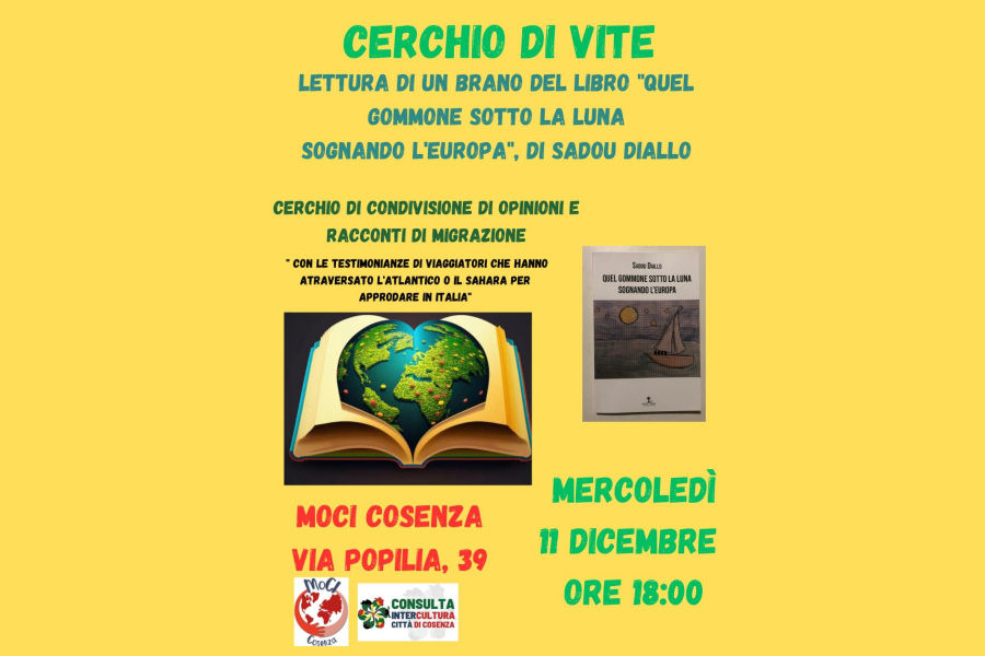 11 dicembre 2024 - Cerchi di vite - Lettura di un brano. 
